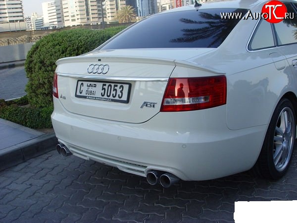 4 499 р. Диффузор заднего бампера ABT Audi A6 C6 дорестайлинг, седан (2004-2008)  с доставкой в г. Таганрог