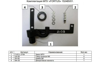 12 349 р. Замок КПП FORTUS. (типтроник)  Audi Q3  8U (2011-2015) дорестайлинг  с доставкой в г. Таганрог. Увеличить фотографию 1