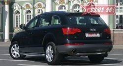 Защита заднего бампера Souz-96 (d 60) Audi Q7 4L дорестайлинг (2005-2009)