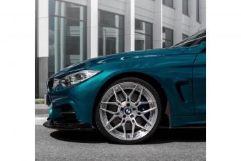 14 499 р. Сплиттер переднего бампера М-Perfomance  BMW 4 серия ( F32,  F36) (2013-2020) купе дорестайлинг, лифтбэк дорестайлинг, купе рестайлинг, лифтбэк рестайлинг (цвет: черный матовый)  с доставкой в г. Таганрог. Увеличить фотографию 4