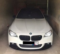 10 849 р. Накладка на передний бампер M-Performance BMW 5 серия F11 дорестайлинг, универсал (2009-2013) (Неокрашенная)  с доставкой в г. Таганрог. Увеличить фотографию 2