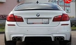 5 999 р. Лип спойлер М-Perfomance BMW 3 серия F30 седан дорестайлинг (2012-2015) (Черный матовый)  с доставкой в г. Таганрог. Увеличить фотографию 3