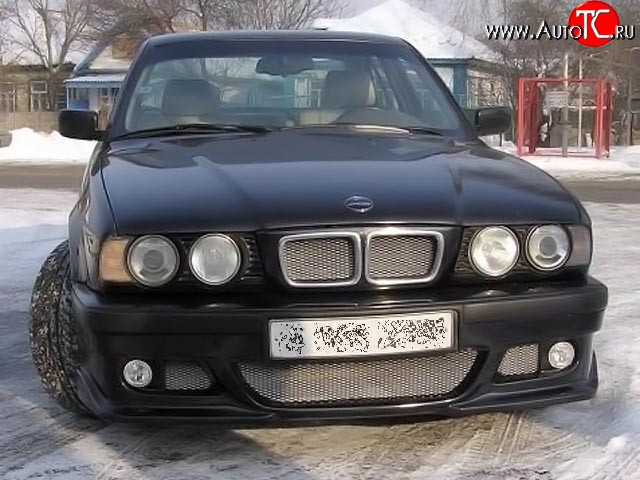 6 899 р. Передний бампер RIEGER BMW 5 серия E34 седан дорестайлинг (1988-1994) (Неокрашенный)  с доставкой в г. Таганрог