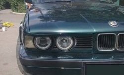 1 649 р. Реснички на фары CT v1 BMW 5 серия E34 седан дорестайлинг (1988-1994) (Неокрашенные)  с доставкой в г. Таганрог. Увеличить фотографию 1