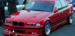 849 р. Реснички на фары Sport BMW 3 серия E36 седан (1990-2000) (Неокрашенные)  с доставкой в г. Таганрог. Увеличить фотографию 2