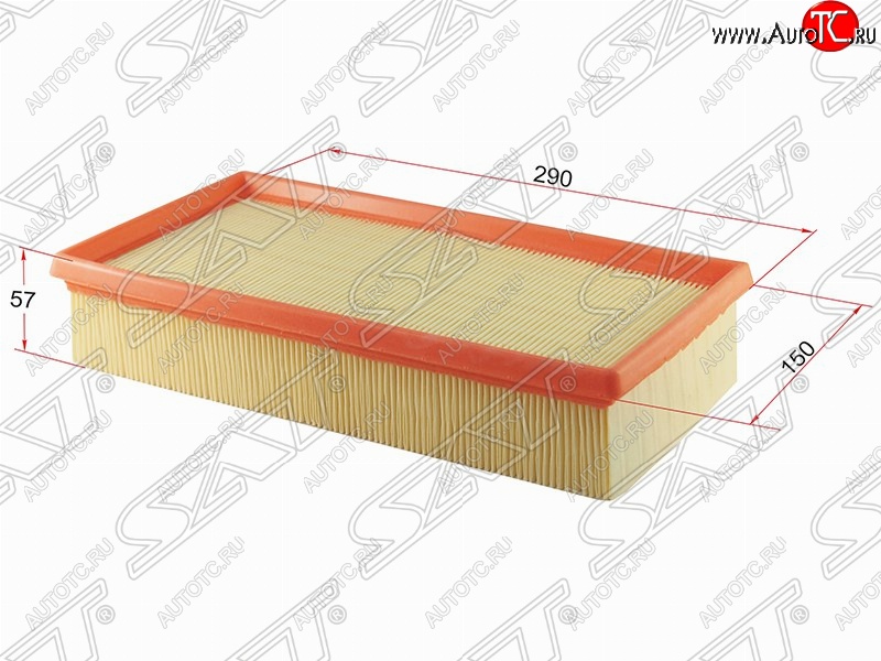 329 р. Фильтр воздушный двигателя SAT (290х150х57 mm)  BMW 7 серия  E38 - X5  E53  с доставкой в г. Таганрог