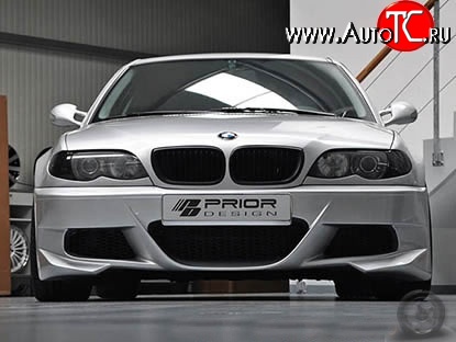 11 799 р. Передний бампер Prior Design BMW 3 серия E46 седан дорестайлинг (1998-2001) (Неокрашенный)  с доставкой в г. Таганрог