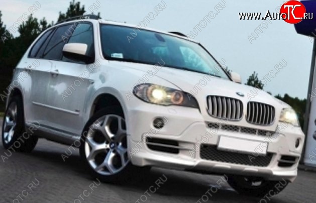 8 999 р. Накладка на передний бампер CT BMW X5 E53 дорестайлинг (1999-2003) (Неокрашенная)  с доставкой в г. Таганрог