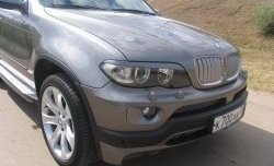 3 149 р. Реснички Storm на фары BMW X5 E53 дорестайлинг (1999-2003) (Неокрашенные)  с доставкой в г. Таганрог. Увеличить фотографию 2