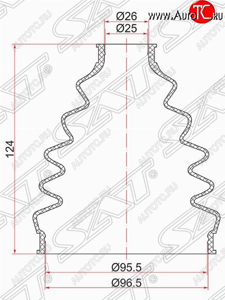 429 р. Пыльник ШРУСа SAT (наружный)  BMW X5 (E53), Nissan Liberty, Skoda Octavia (A7), Volkswagen Passat (B8,  B8.5)  с доставкой в г. Таганрог