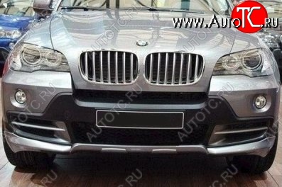 46 999 р. Накладка на передний бампер CT BMW X5 E70 дорестайлинг (2006-2010) (Неокрашенная)  с доставкой в г. Таганрог