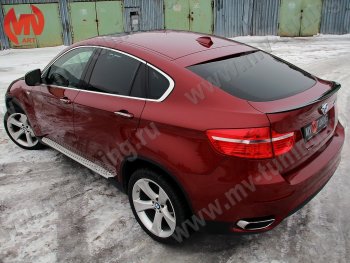 4 649 р. Лип спойлер Tuning-Sport  BMW X6  E71 (2008-2014) дорестайлинг, рестайлинг (Неокрашенный)  с доставкой в г. Таганрог. Увеличить фотографию 2