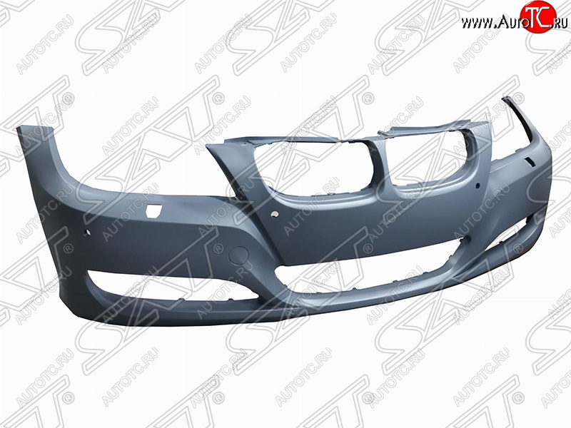 8 399 р. Передний бампер SAT (под омыватели и сонары, пр-во Тайвань)  BMW 3 серия ( E90,  E91) (2008-2012) седан рестайлинг, универсал рестайлинг (Неокрашенный)  с доставкой в г. Таганрог