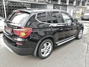 13 549 р. Подножки боковые WINBO OE Style BMW X3 F25 рестайлинг (2014-2017)  с доставкой в г. Таганрог. Увеличить фотографию 3