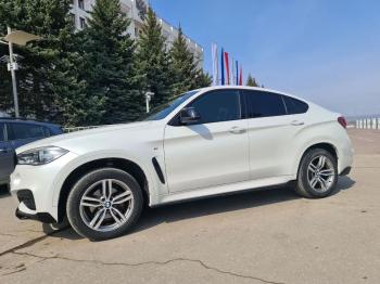 14 899 р. Пластиковые накладки под пороги М-Perfomance BMW X6 F16 (2014-2020) (цвет: черный глянец)  с доставкой в г. Таганрог. Увеличить фотографию 4