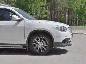 14 499 р. Одинарная защита переднего бампера из трубы d42 мм SLITKOFF Brilliance V5 (2012-2018)  с доставкой в г. Таганрог. Увеличить фотографию 2