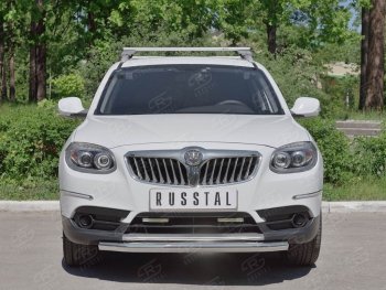 16 999 р. Одинарная защита переднего бампера из трубы d63 мм SLITKOFF  Brilliance V5 (2012-2018)  с доставкой в г. Таганрог. Увеличить фотографию 3