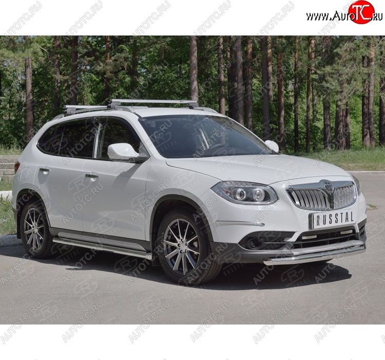 16 999 р. Одинарная защита переднего бампера из трубы d63 мм SLITKOFF  Brilliance V5 (2012-2018)  с доставкой в г. Таганрог