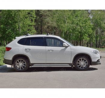 21 999 р. Защита порогов из круглой трубы d63 мм SLITKOFF v1 Brilliance V5 (2012-2018)  с доставкой в г. Таганрог. Увеличить фотографию 2