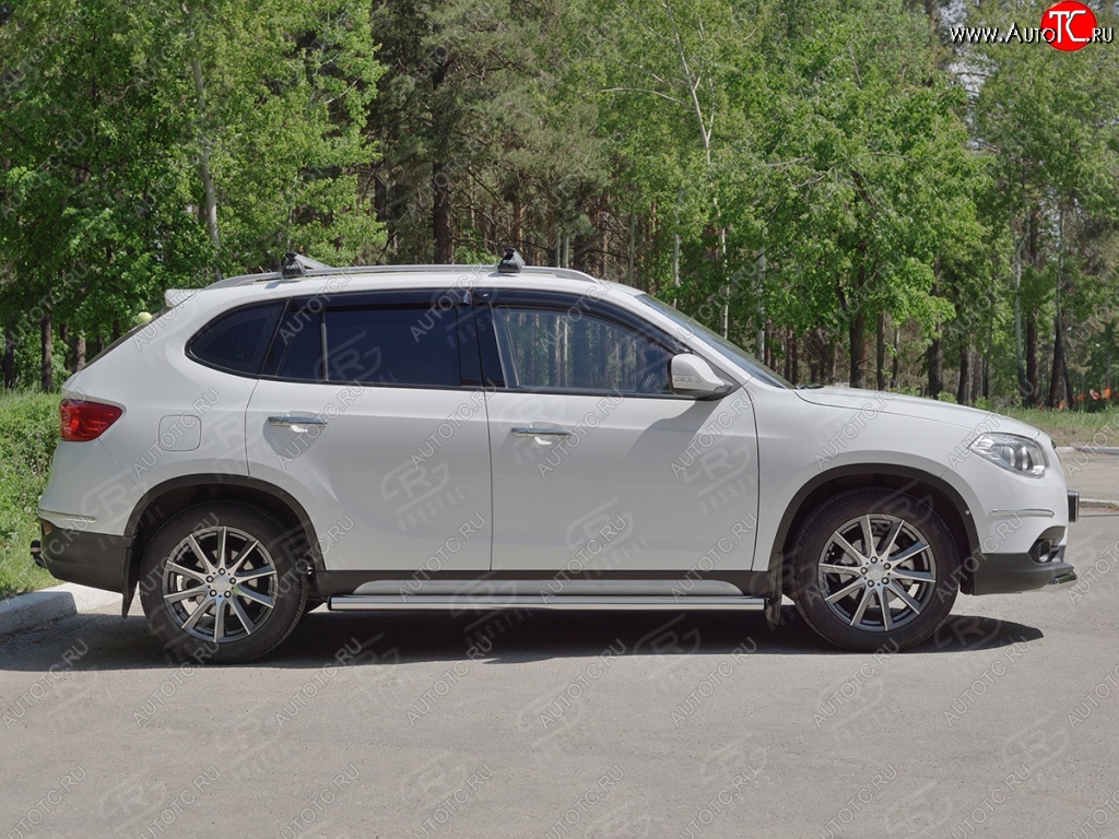 20 849 р. Защита порогов из круглой трубы d63 мм SLITKOFF v2 Brilliance V5 (2012-2018)  с доставкой в г. Таганрог