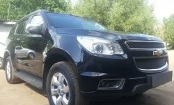 1 469 р. Нижняя сетка на бампер Russtal (черная) Chevrolet Trailblazer GM800 дорестайлинг (2012-2016)  с доставкой в г. Таганрог. Увеличить фотографию 4