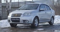 1 039 р. Защитная сетка решетки переднего бампера RA Chevrolet Aveo T250 седан рестайлинг (2006-2011)  с доставкой в г. Таганрог. Увеличить фотографию 4