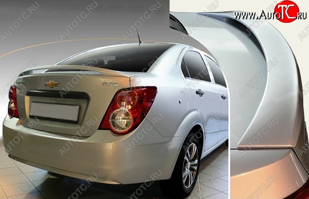 3 799 р. Спойлер CT Chevrolet Aveo T300 седан (2011-2015) (Неокрашенный)  с доставкой в г. Таганрог