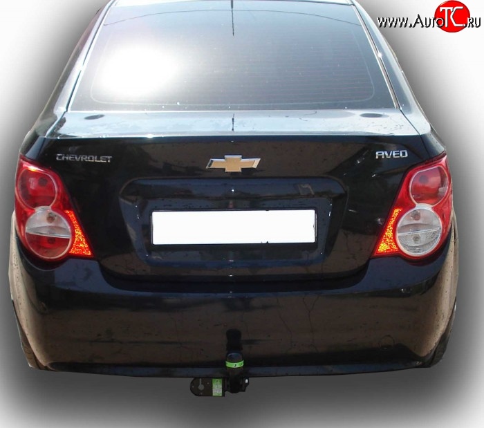 7 449 р. Фаркоп Leader Chevrolet Aveo T300 седан (2011-2015) (Без электропакета)  с доставкой в г. Таганрог