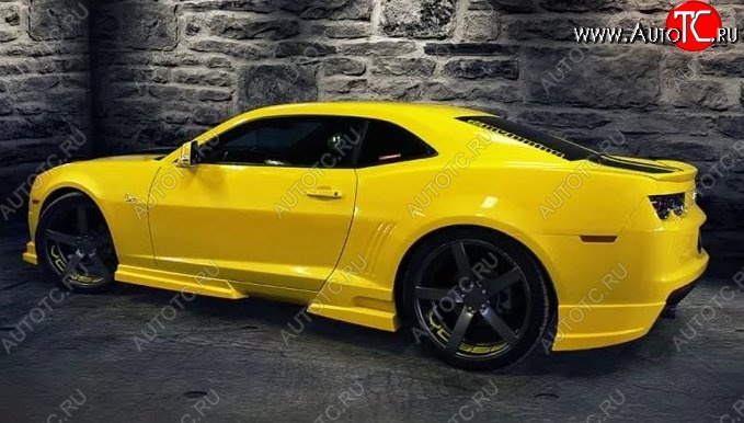 12 299 р. Клыки на задний бампер Tuning-Sport  Chevrolet Camaro (2008-2014) дорестайлинг (Неокрашенная)  с доставкой в г. Таганрог