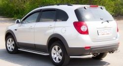 Защита порогов из круглой трубы диаметром 51 мм Petroil Tuning Chevrolet Captiva 1-ый рестайлинг (2011-2013) ()