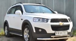 26 999 р. Широкая защита порогов (рестайлинг) SLITKOFF Chevrolet Captiva 2-ой рестайлинг (2013-2016)  с доставкой в г. Таганрог. Увеличить фотографию 3