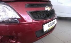 2 089 р. Нижняя сетка на бампер Russtal (черная) Chevrolet Cobalt седан дорестайлинг (2011-2016)  с доставкой в г. Таганрог. Увеличить фотографию 5