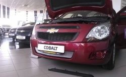 2 189 р. Нижняя сетка на бампер Russtal (хром) Chevrolet Cobalt седан дорестайлинг (2011-2016)  с доставкой в г. Таганрог. Увеличить фотографию 3