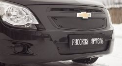 1 449 р. Зимняя заглушка решетки радиатора и переднего бампера РА  Chevrolet Cobalt (2011-2016) седан дорестайлинг  с доставкой в г. Таганрог. Увеличить фотографию 2