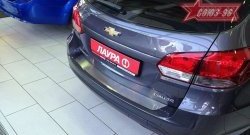 1 484 р. Накладка на задний бампер Souz-96 Chevrolet Cruze J305 хэтчбек дорестайлинг (2009-2012)  с доставкой в г. Таганрог. Увеличить фотографию 2