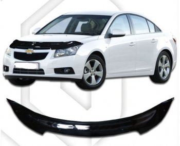 Дефлектор капота CA-Plastic Chevrolet Cruze J305 хэтчбек дорестайлинг (2009-2012)