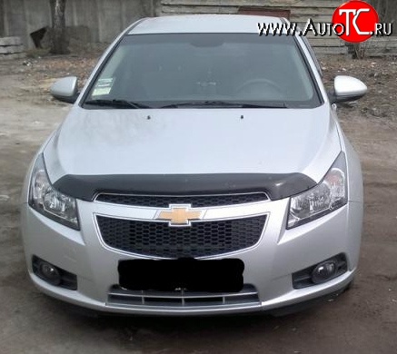 2 369 р. Дефлектор капота NovLine Chevrolet Cruze J305 хэтчбек дорестайлинг (2009-2012)  с доставкой в г. Таганрог