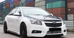 3 999 р. Накладка на передний бампер Extrime Chevrolet Cruze J300 седан дорестайлинг (2009-2012) (Неокрашенная)  с доставкой в г. Таганрог. Увеличить фотографию 3