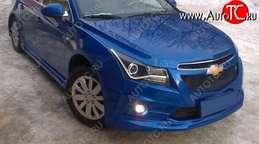 6 999 р. Передний бампер Sport Chevrolet Cruze J308 универсал рестайлинг (2012-2015) (Неокрашенный)  с доставкой в г. Таганрог