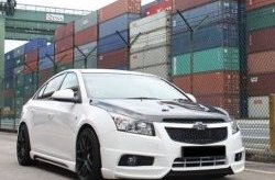 4 199 р. Пороги накладки Extrime Chevrolet Cruze J300 седан дорестайлинг (2009-2012) (Неокрашенные)  с доставкой в г. Таганрог. Увеличить фотографию 3