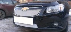 1 559 р. Нижняя сетка на бампер Russtal (хром) Chevrolet Cruze J300 седан рестайлинг (2012-2015)  с доставкой в г. Таганрог. Увеличить фотографию 3