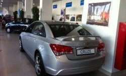 6 849 р. Спойлер LitCompany Chevrolet Cruze J300 седан дорестайлинг (2009-2012) (Неокрашенный)  с доставкой в г. Таганрог. Увеличить фотографию 5