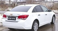 1 059 р. Защитная накладка на задний бампер RA  Chevrolet Cruze  J300 (2012-2015) седан рестайлинг  с доставкой в г. Таганрог. Увеличить фотографию 2