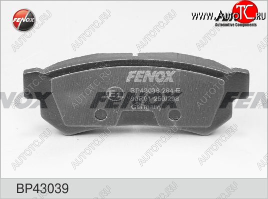 1 249 р. Колодка заднего дискового тормоза FENOX (без ушек)  Chevrolet Lacetti ( седан,  универсал,  хэтчбек) (2002-2013)  с доставкой в г. Таганрог