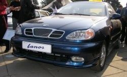 2 949 р. Накладка на передний бампер CT  Chevrolet Lanos ( T100,  T150,  седан) (1997-2017), Daewoo Sense  Т100 (1997-2008), ЗАЗ Chance ( седан,  хэтчбэк) (2009-2017), ЗАЗ Sens ( седан,  хэтчбэк) (2007-2017) (Неокрашенная)  с доставкой в г. Таганрог. Увеличить фотографию 1