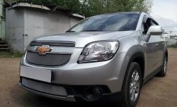 1 539 р. Сетка воздухозаборника переднего бампера Russtal  Chevrolet Orlando (2011-2018) (хром)  с доставкой в г. Таганрог. Увеличить фотографию 6