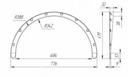 2 769 р. Универсальные накладки на колёсные арки RA (30 мм) Hyundai Solaris RBr седан рестайлинг (2014-2017) (Шагрень: 4 шт. (2 мм))  с доставкой в г. Таганрог. Увеличить фотографию 1