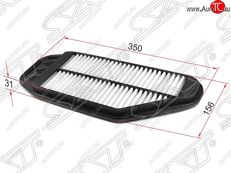 339 р. Фильтр воздушный двигателя SAT (1,0 / 1,2)  Chevrolet Spark  M300 (2010-2015), Ravon R2 (2016-2024)  с доставкой в г. Таганрог