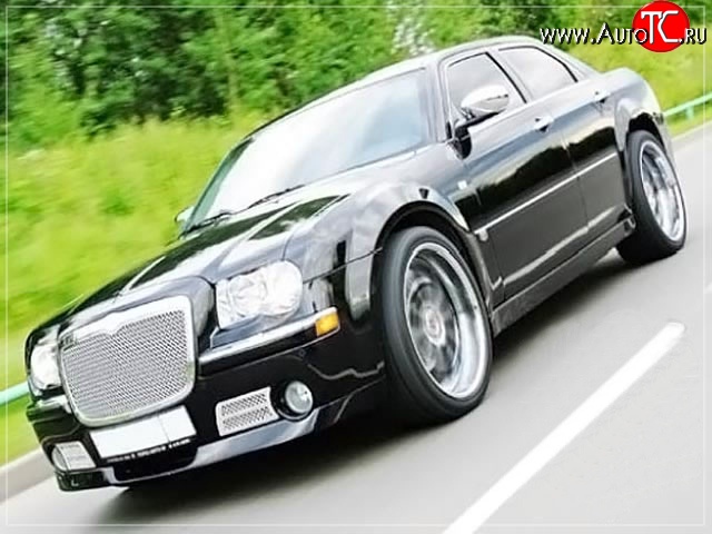 15 699 р. Накладка на передний бампер La Connection Chrysler 300C LX седан (2004-2011) (Неокрашенная)  с доставкой в г. Таганрог