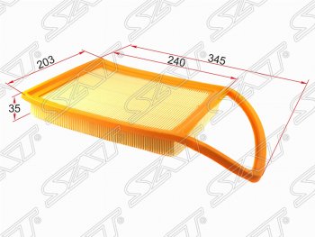 Фильтр воздушный двигателя SAT (345/240х203х35 mm) CITROEN Berlingo (B9), C4 (B7), Jumpy, Peugeot 3008, 408, 5008 (T8), 508 (седан,  универсал), Expert